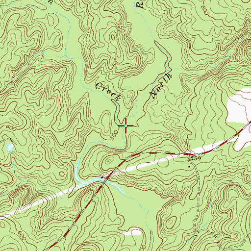 Topographic Map of North Rabon Creek, SC