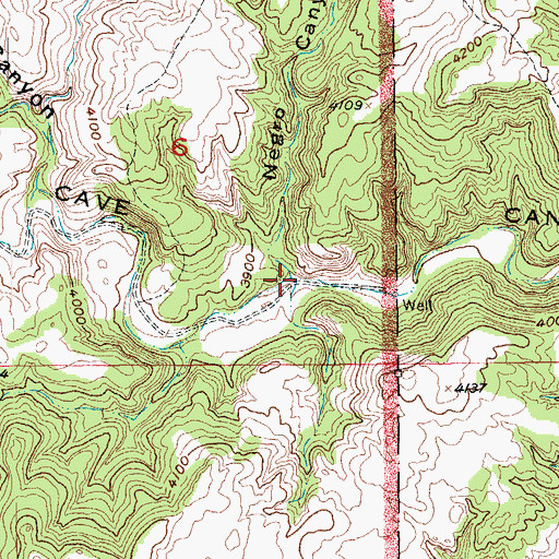 Topographic Map of Negro Canyon, SD