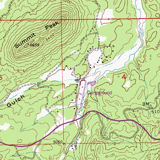 Topographic Map of Rabbit Gulch, SD