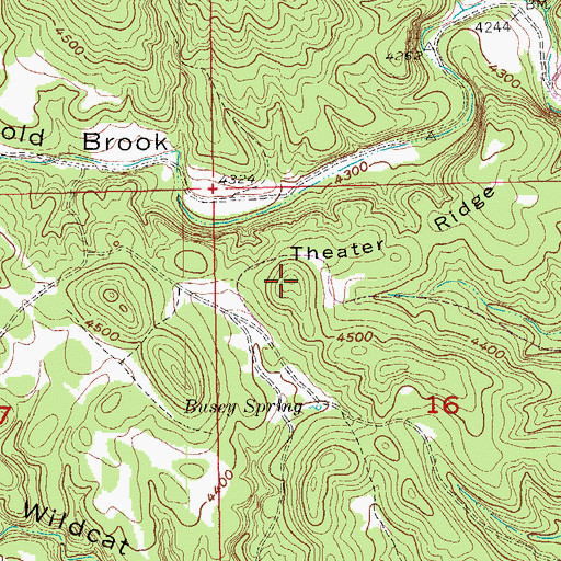 Topographic Map of Theater Ridge, SD