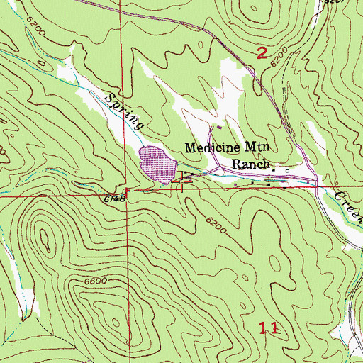 Topographic Map of BSA Dam, SD