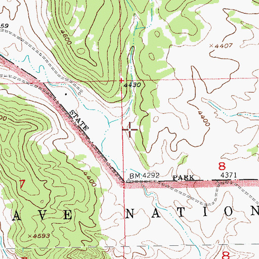 Topographic Map of Centennial Trail, SD