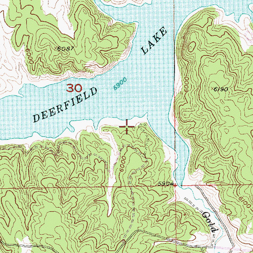 Topographic Map of Mountain City Picnic Area, SD