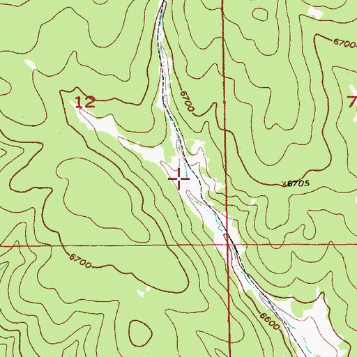 Topographic Map of Boggy Reservoir, SD