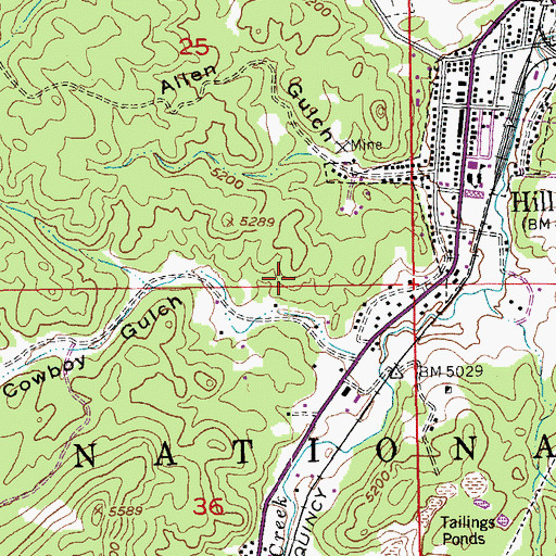 Topographic Map of Wolfram Lode, SD