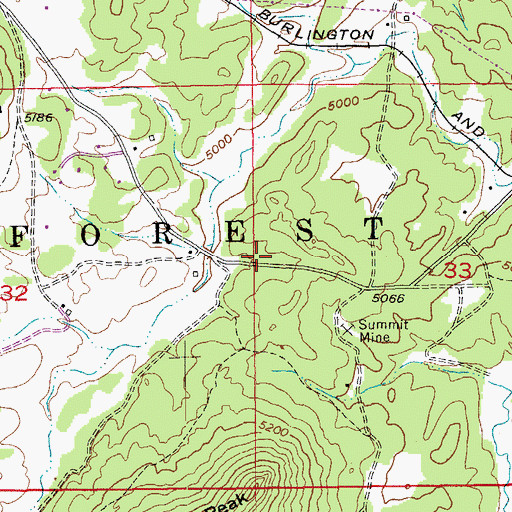 Topographic Map of Jolly Mine, SD