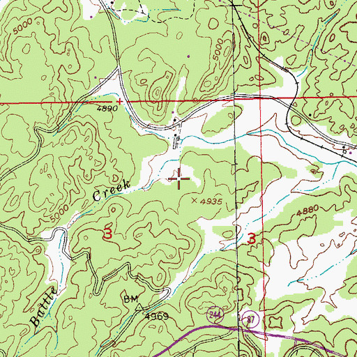 Topographic Map of Martha Washington Mine, SD