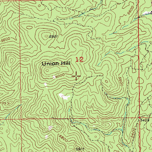 Topographic Map of Buckeye and Lena Mine, SD