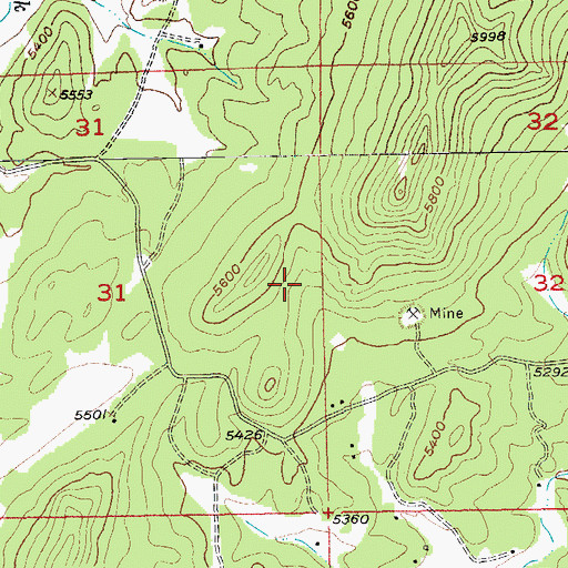 Topographic Map of Rambler Lode Mine, SD