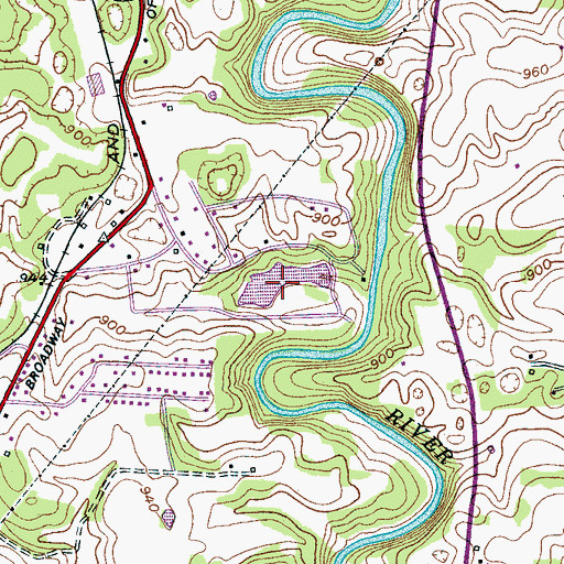 Topographic Map of Wheats Curve Lake, TN