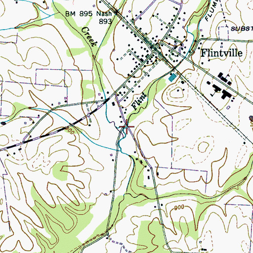Topographic Map of Stiles Creek, TN