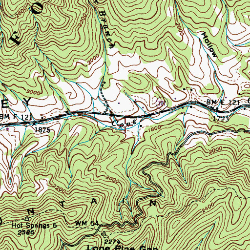 Topographic Map of Coulter Branch, TN