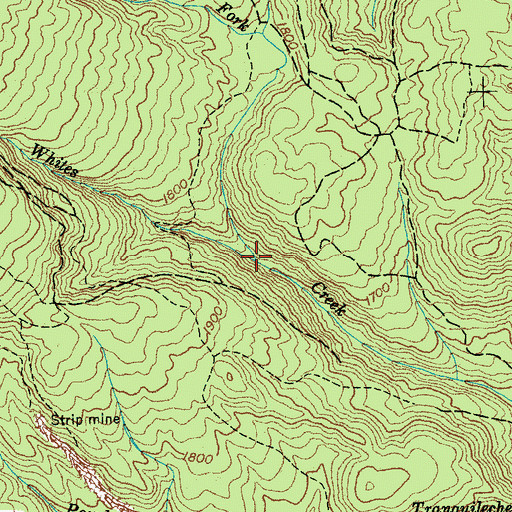 Topographic Map of Garrison Fork, TN