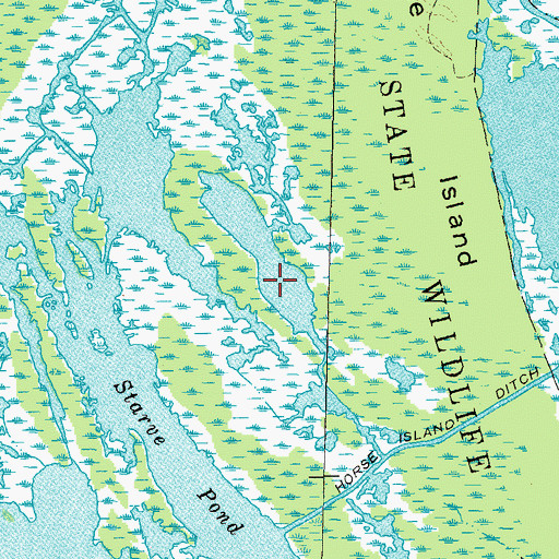 Topographic Map of Katies Gourd, TN