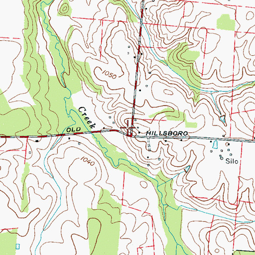 Topographic Map of Center View School (historical), TN