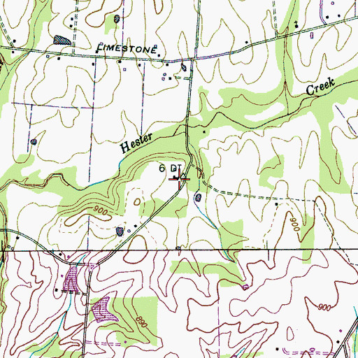 Topographic Map of McCracken School (historical), TN