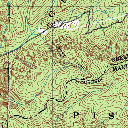 Topographic Map of Dixon Trail, TN