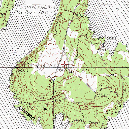 Topographic Map of Camp Constantin, TX