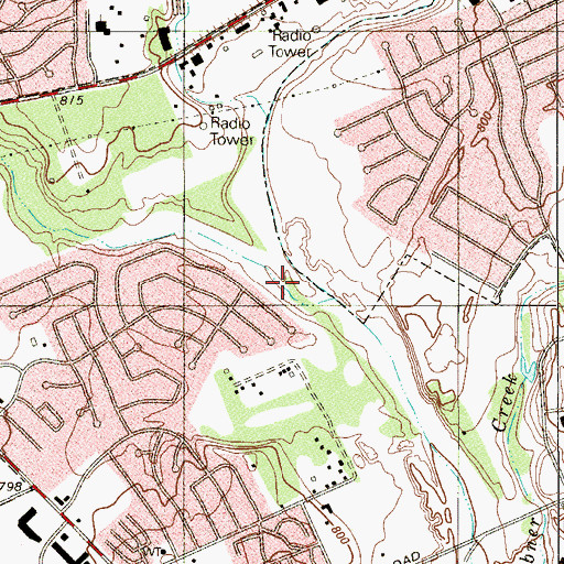 Topographic Map of Culebra Creek, TX