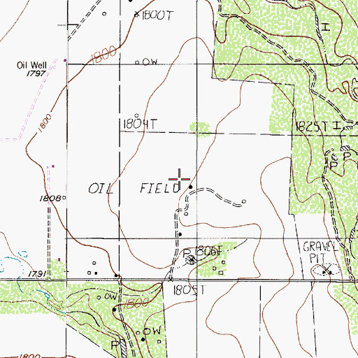 Topographic Map of Elmdale Oil Field, TX