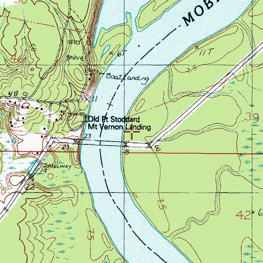 Topographic Map of Shephard Landing, AL