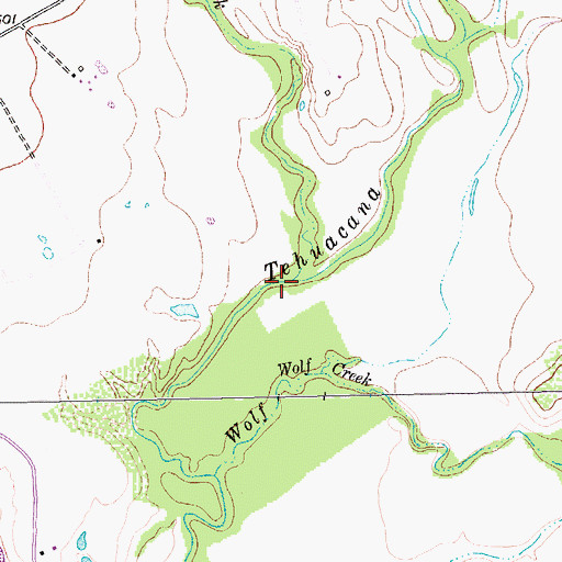 Topographic Map of Sweat Creek, TX