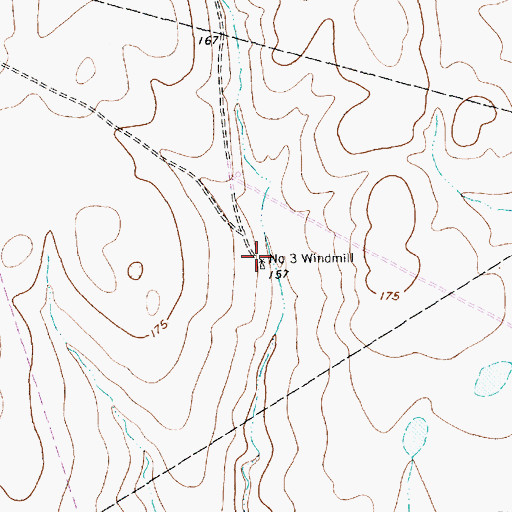 Topographic Map of Number Three Windmill, TX