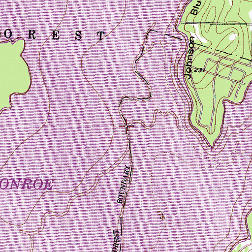 Topographic Map of Hostetter Creek, TX