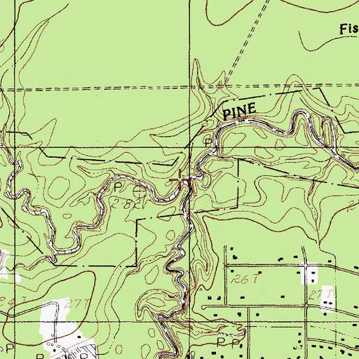 Topographic Map of Little Pine Island Bayou, TX