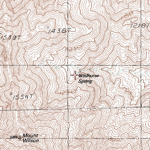 Topographic Map of Wildhorse Spring, AZ