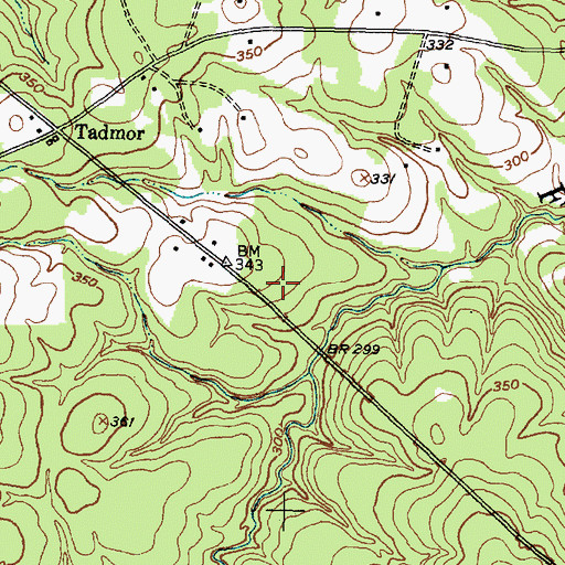 Topographic Map of Vaughn Family Graves, TX
