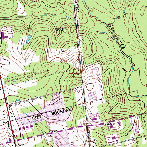 Topographic Map of KSSQ-AM (Conroe), TX