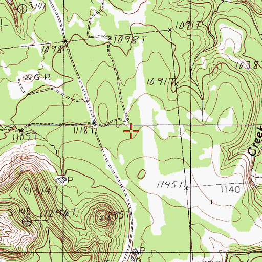 Topographic Map of Sportsman's World Airport, TX