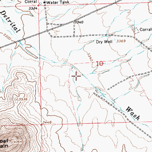 Topographic Map of Big Wash, AZ