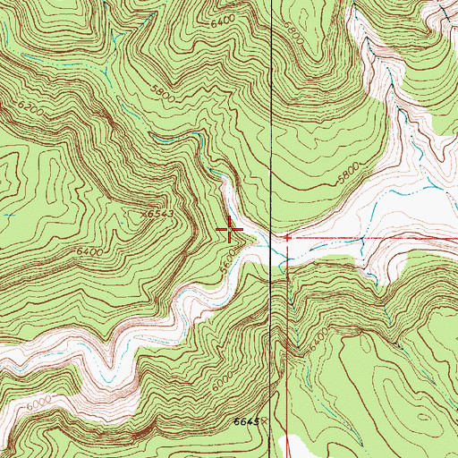 Topographic Map of Carcass Canyon, UT