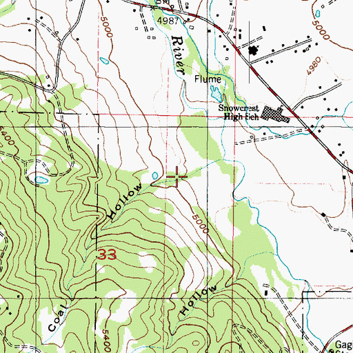 Topographic Map of Coal Hollow, UT
