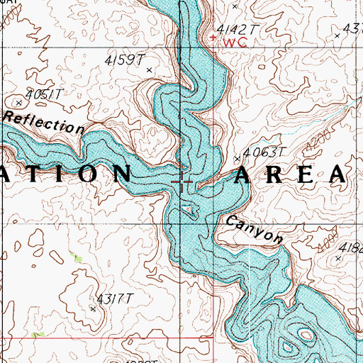 Topographic Map of Cottonwood Gulch, UT