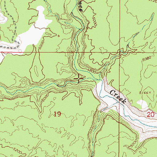 Topographic Map of Drip Tank Canyon, UT