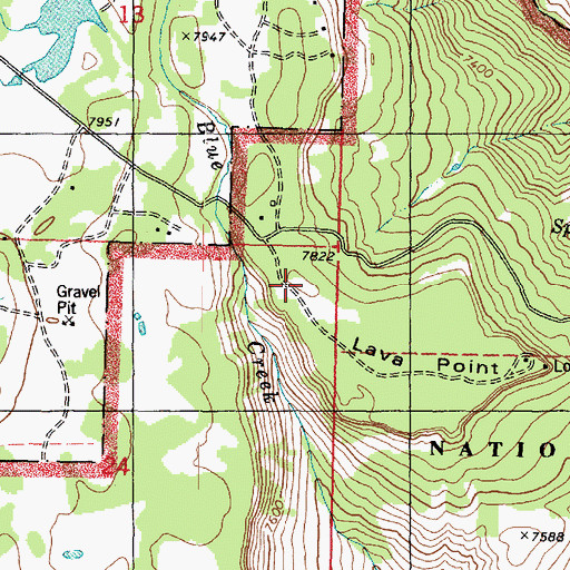 Topographic Map of Lava Point, UT