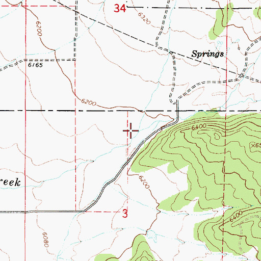 Topographic Map of Little Clear Creek, UT