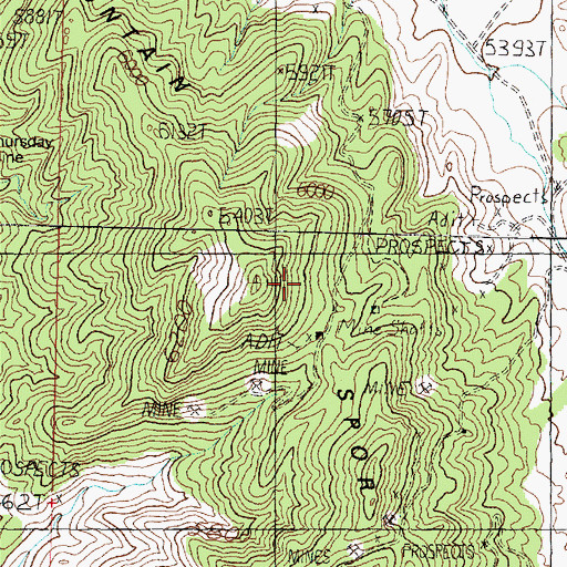 Topographic Map of Spor Mountain, UT