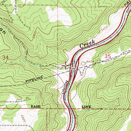 Topographic Map of Tollgate Canyon, UT