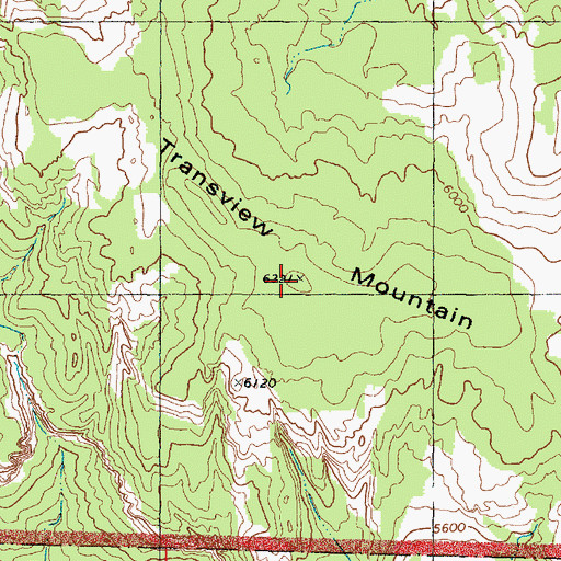 Topographic Map of Transview Mountain, UT