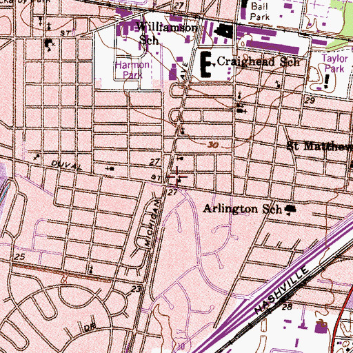 Topographic Map of Greater Mount Carmel Baptist Church, AL