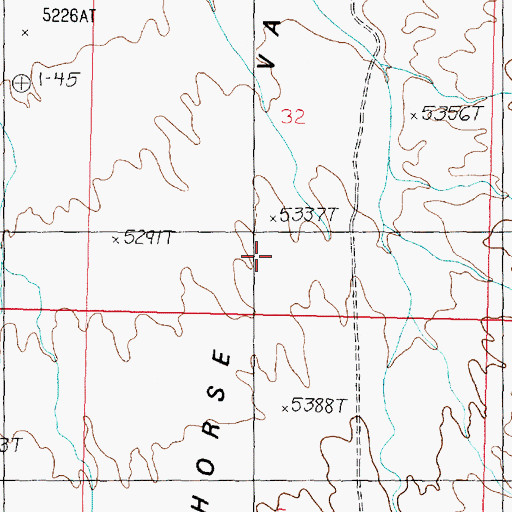 Topographic Map of Horse Valley, UT