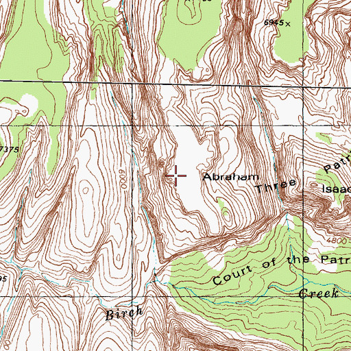 Topographic Map of Abraham Peak, UT