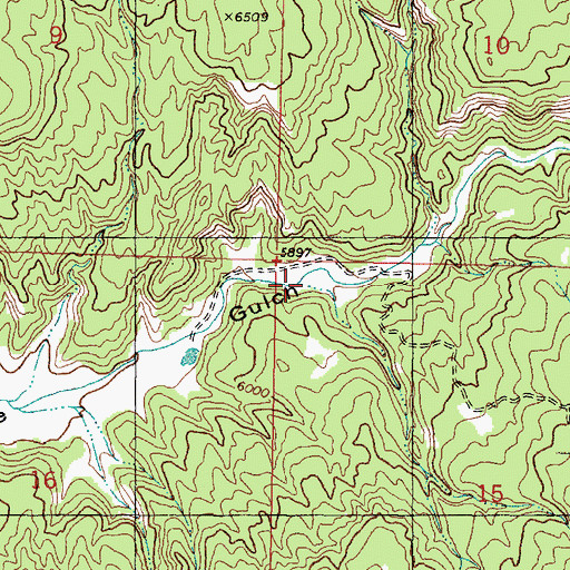 Topographic Map of Bob Creek, UT