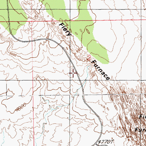 Topographic Map of Box Arch, UT