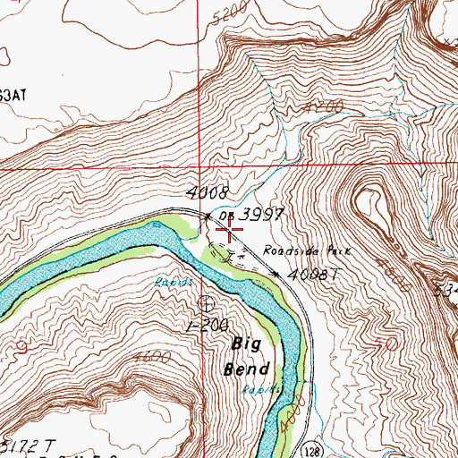 Topographic Map of Moose Park, UT