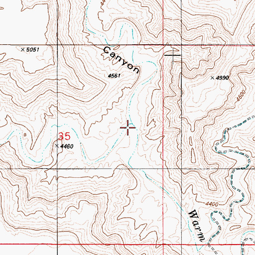 Topographic Map of North Branch Creek, UT